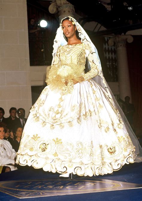 naomi campbell versace wedding dress.